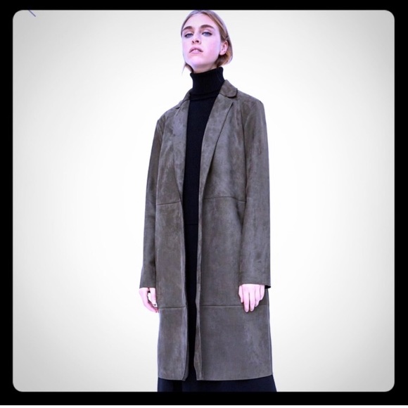 Zara Jackets & Blazers - Zara suede look coat